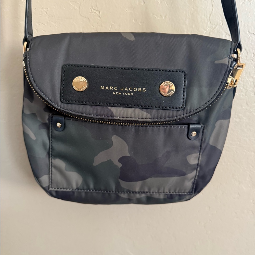 Marc Jacobs Gray Camouflage Crossbody Bag